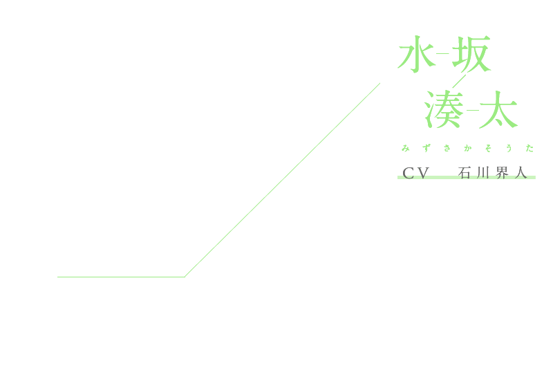 水坂湊太(みずさか そうた)CV:石川界人